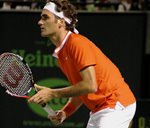 2010 Sony Ericsson Open Miami Roger Federer return Henk Abbink
