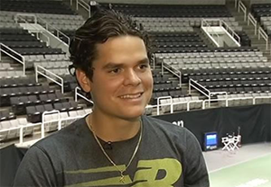 Milos Raonic Talks to ABC7 About His Tennis Career 