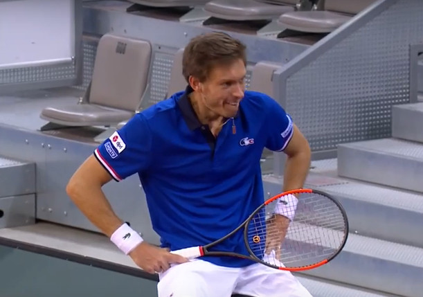 Watch: Mahut Hits Shot From Stands 