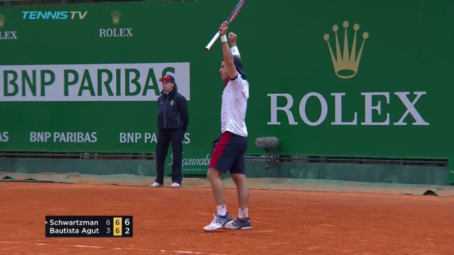 Video: Schwartzman Scampers and Delivers Tweentastic Point  