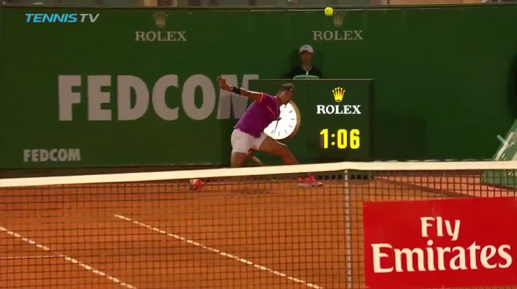 Hot Shot: Nadal's Unbelievable Get in Monte-Carlo  