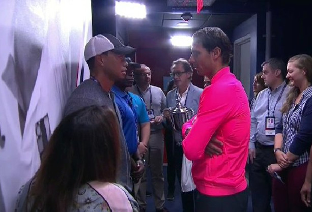 Watch: Nadal Supports Tiger's Comeback 