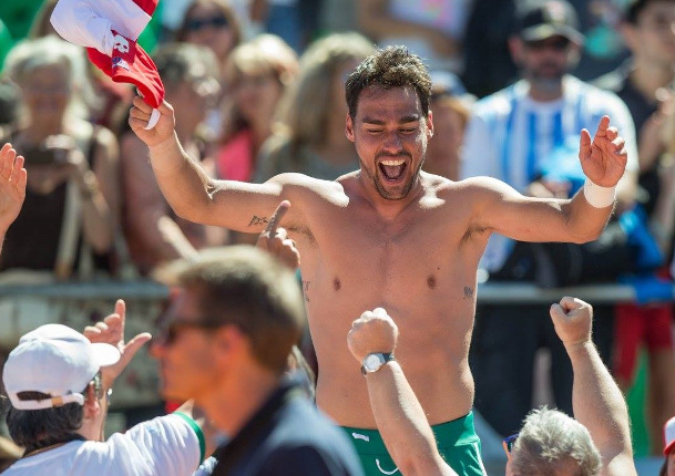 Fognini Meets Legendary Fan 