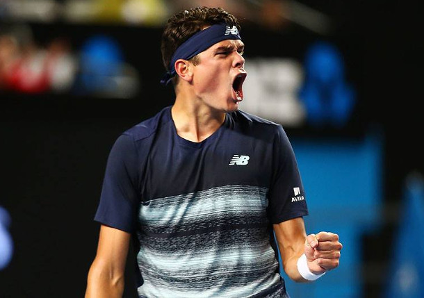 Watch: Raonic On Fire Fight 