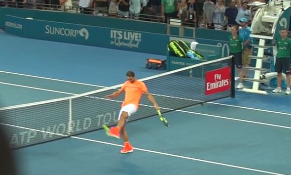 Watch: Nadal’s Epic Boot Pleases Brisbane’s Fans   