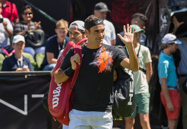 Watch: Federer Back To Work 
