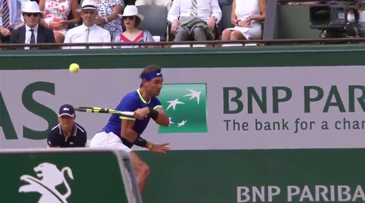 Watch: Nadal Scorches the Most Mind-Blowing Forehand of the Roland Garros Fortnight in Final 