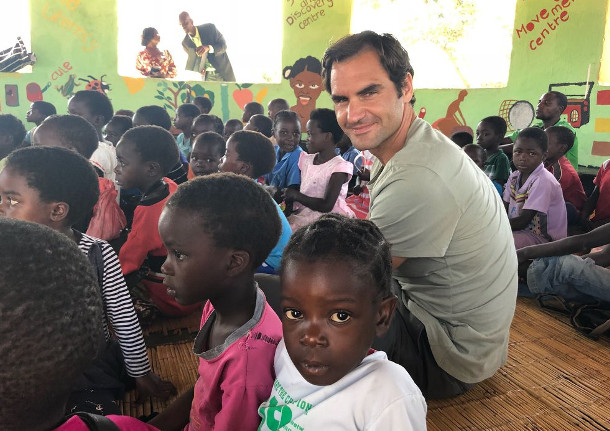 Watch: Federer Inspired By Trip to Zambia 