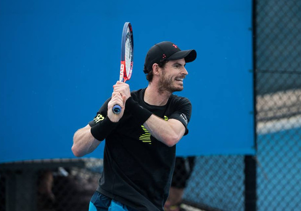 Watch: Murray Hits in Training 
