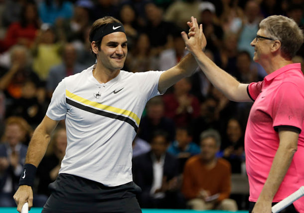 Federer Raises $2.5 Million in Match for Africa at SAP Center in San Jose  