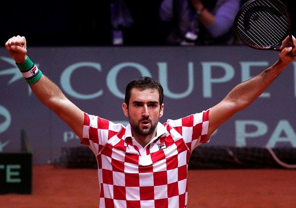 Cilic Towers over Pouille to Clinch Davis Cup for Croatia 
