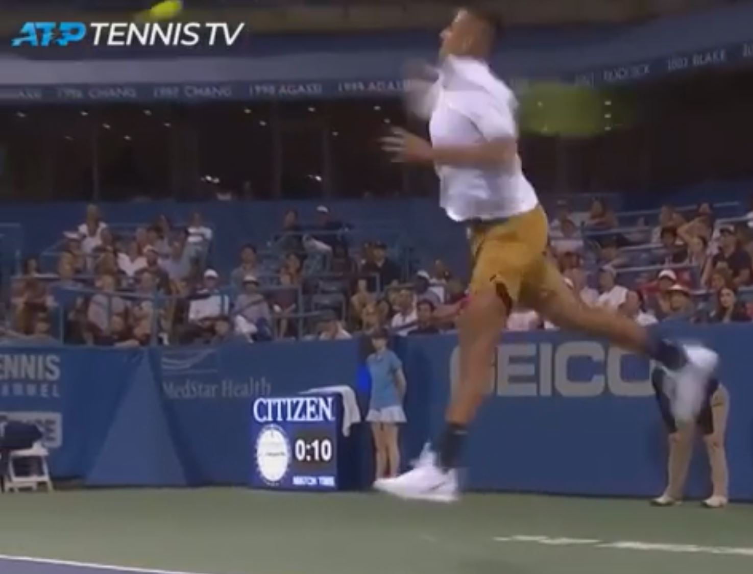 Watch: Air Kyrgios All the Rage at Citi Open  