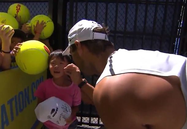 Rafa Comes to the Rescue, Comforts Crying Boy at US Open  