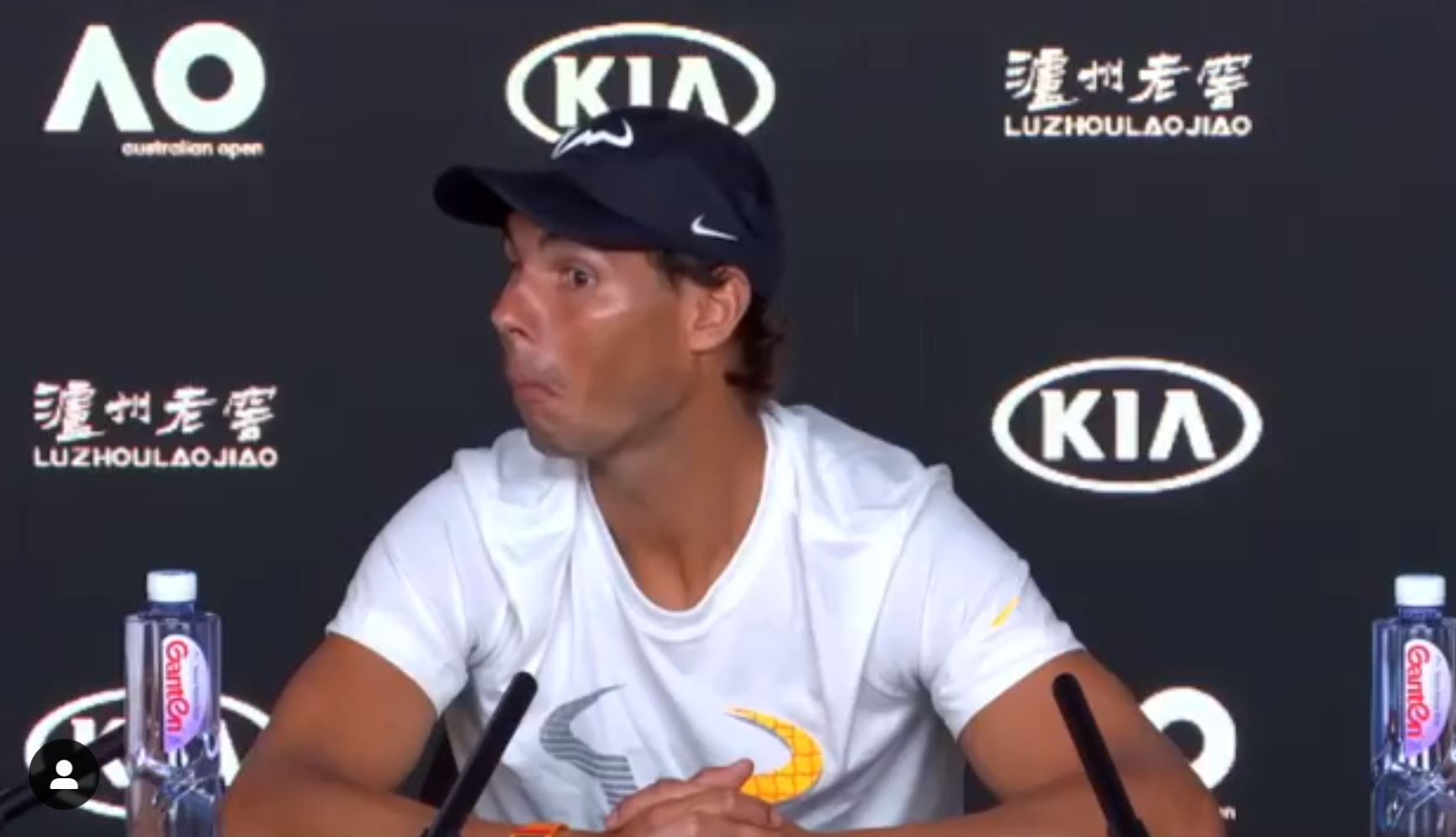 Watch: Nadal Calls out Sleeping Journalist at Aussie Open 