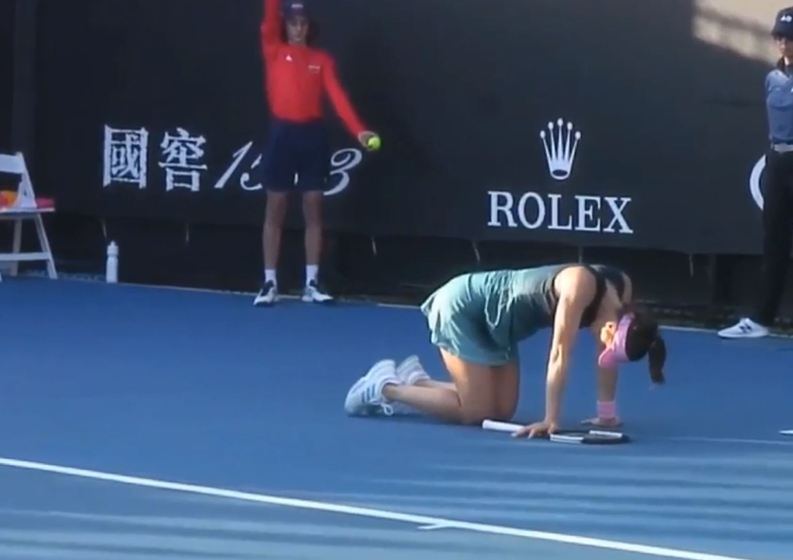 Petkovic Collapses on the Court and Later Retires against Begu  