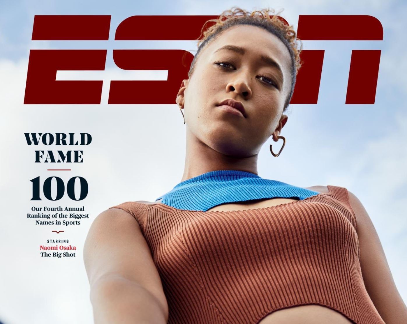 Osaka Graces Cover of ESPN's World Fame 100 Issue  