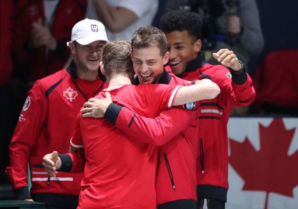 Shapovalov, Pospisil Lead Canada Past USA in Davis Cup 