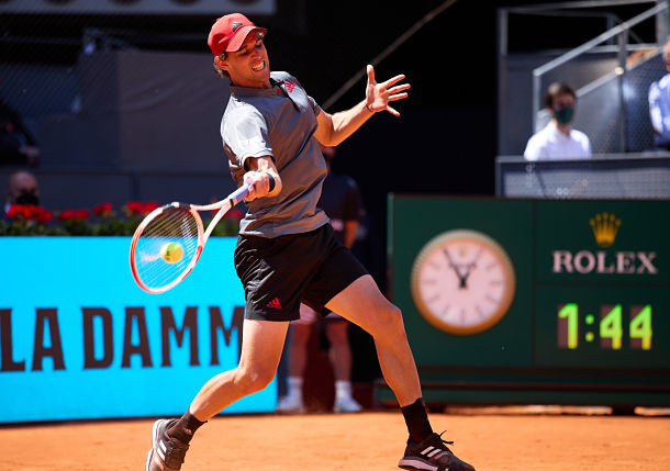 Dominic Thiem Gets What He Needs, Medvedev Knocked Out of Madrid  