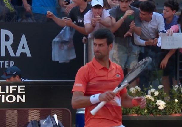 Djokovic Ends Wawrinka's Comeback Bid in Rome 