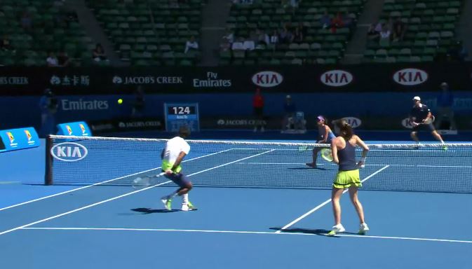 Video: Leander Paes Makes Mind-Blowing Behind-the-Back Volley in Mixed Dubs Semis 