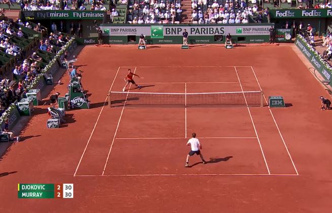 Video: Djokovic Tracks Down Murray Dropper with Remarkable Ease 