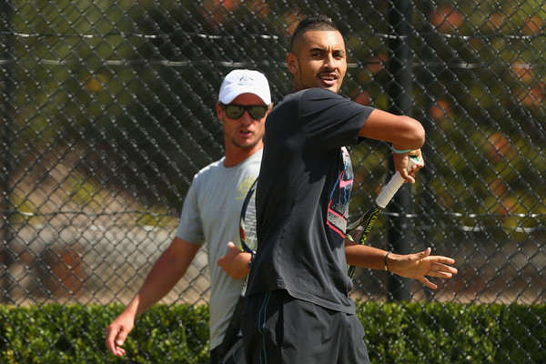 Kyrgios Hits as Hewitt a Possibility for Davis Cup 