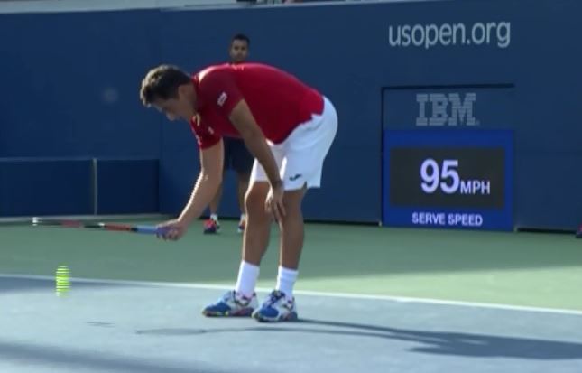 Nicolas Almagro Frees a Tennis Ball from Indentured Servitude  
