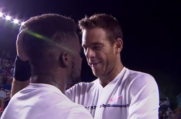 Watch: Del Potro and Tiafoe share classic moment at net  