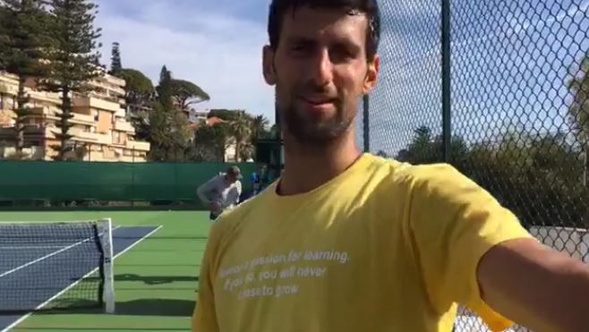 Novak Djokovic Gets a Talking to from Wife Jelena on FB Live  