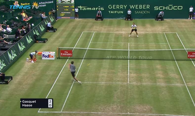 Watch: Robin Haase Needs to Patent this Shot  