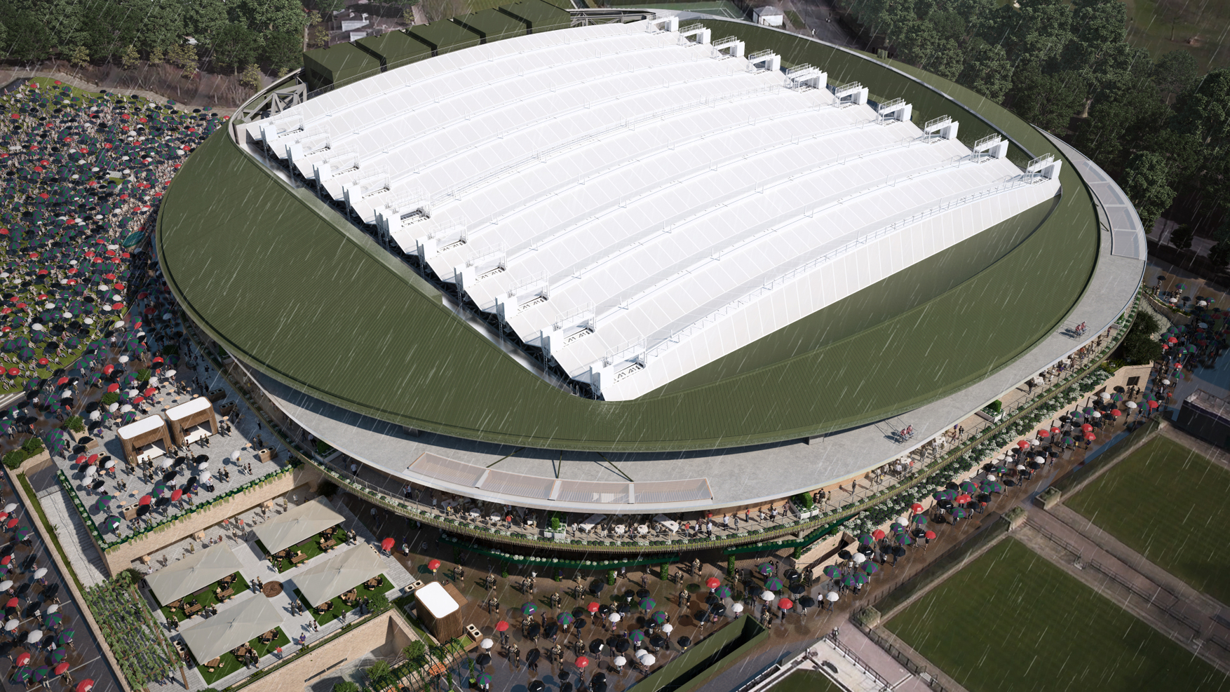Roof over Wimbledon No.1 Court will be ready by 2019 