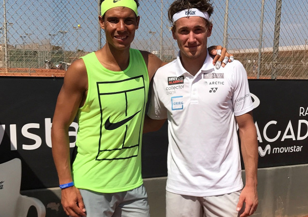 Watch: Ruud Returning to Nadal's Academy 