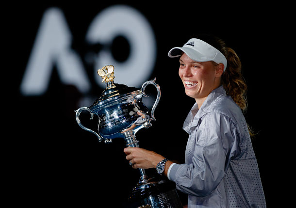 Photo Gallery: Caroline Wozniacki Defeats Simona Halep for 2018 Australian Open Title 