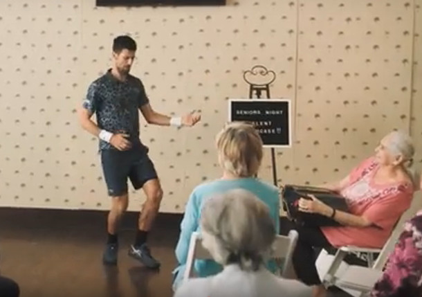 Watch: Djokovic's Interpretive Dance 