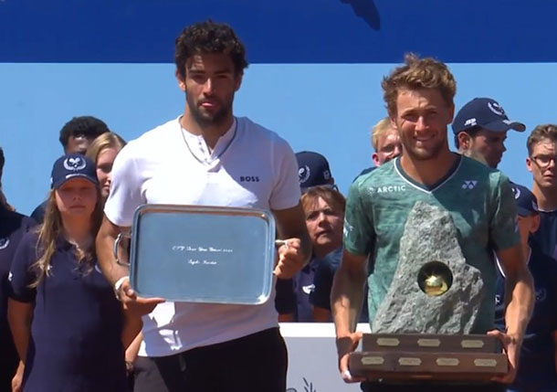 Ruud Stops Berrettini, Completing Gstaad Title Defense 