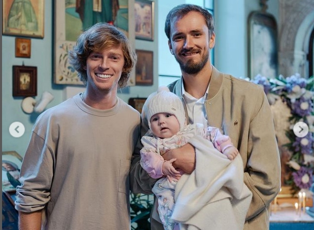 Rublev is Godfather To Medvedev's Baby Daughter