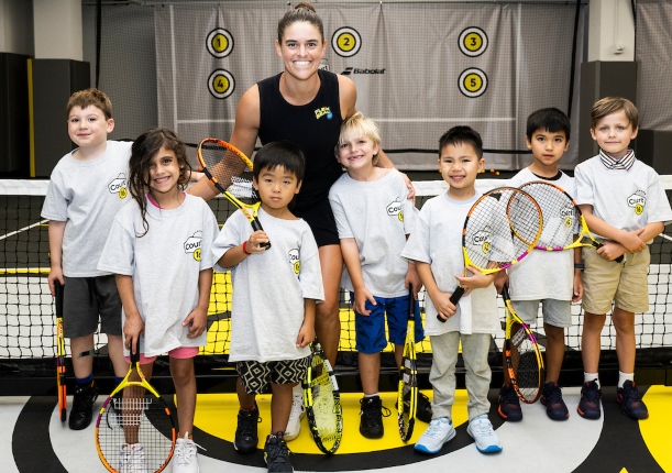 Brady Warms Up for US Open Return Hosting Babolat Clinic  