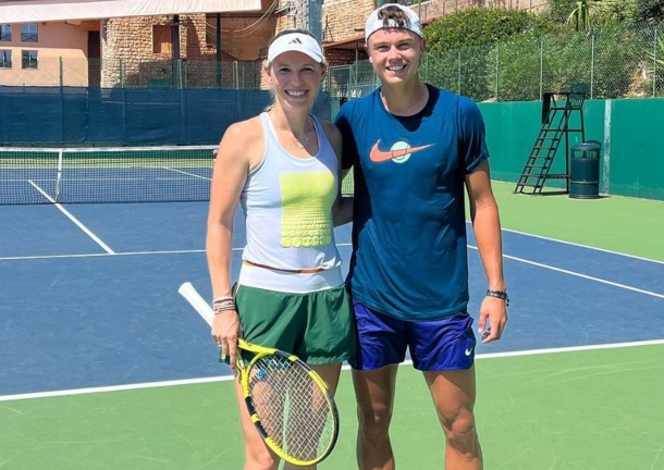 Wozniacki and Rune Train Together in Monte-Carlo 