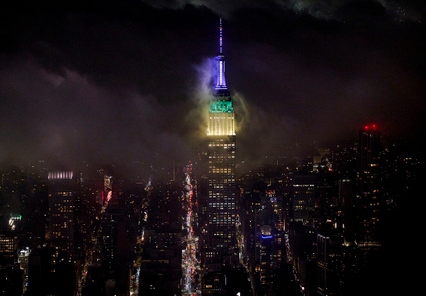 Wimbledon Colors Light Up Empire State Building