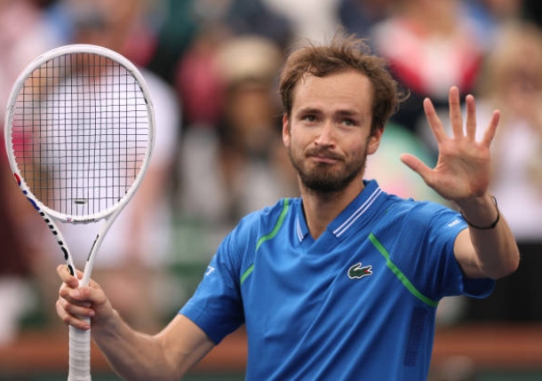 Medvedev Stretches Streak to 18 at Indian Wells  