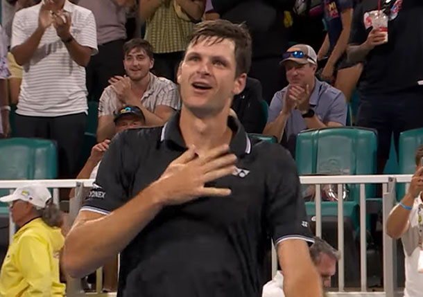 Miracle Man - Watch Hurkacz Save Five Match Points to Take Down Kokkinakis in Miami Epic 