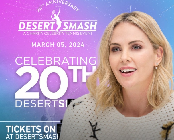 Charlize Theron Memandu Desert Smash ke-20 pada 5 Maret