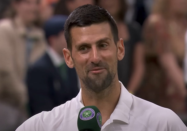 Djokovic Puts Centre Court Crowd on Notice: 'You Guys Can't Touch Me'  
