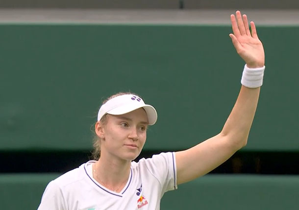 2022 Champion Rybakina Powers into Round Two at Wimbledon 