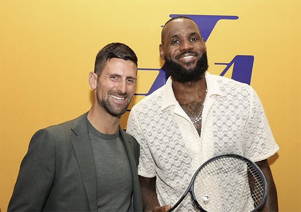 When Novak Met LeBron James and Steph Curry 