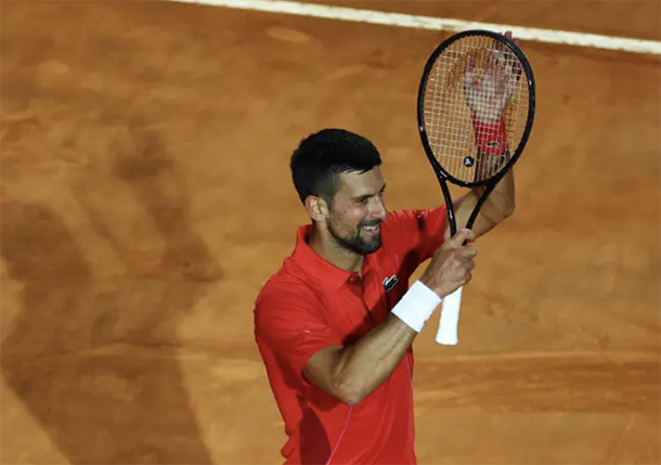 In Rome, Djokovic Survives Moutet and Weird Off-Court Scare  