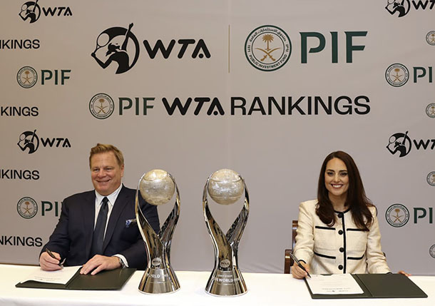 Saudi PIF Inks Multi-Year Deal with WTA Tour  