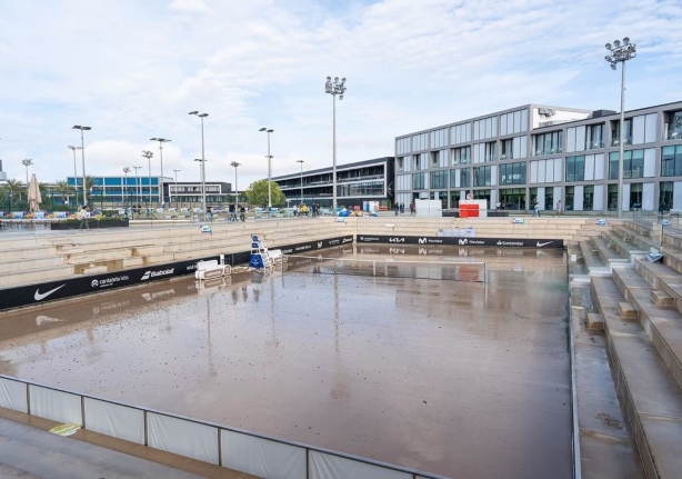 Rafa Nadal Academy Flooded by Storm