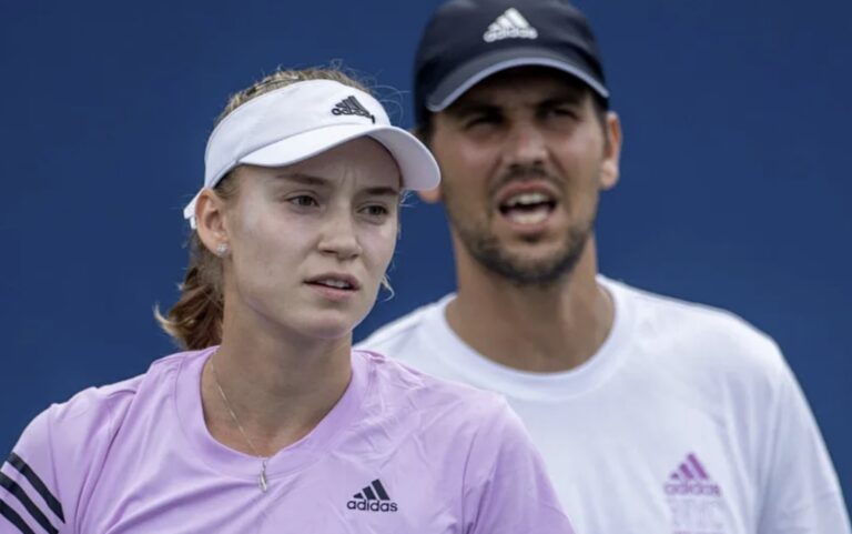Elena Rybakina and Stefano Vukov