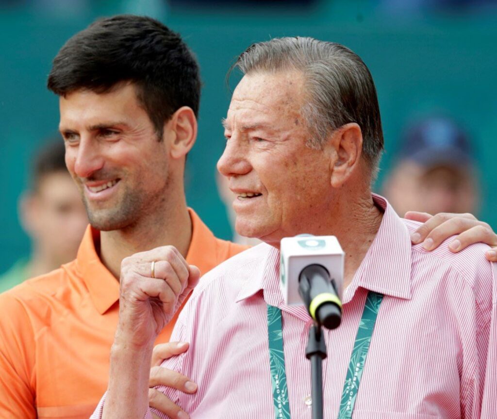 Nikola Pilic and Novak Djokovic